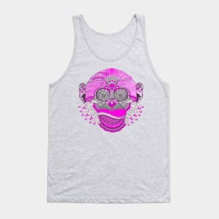 Monkey Mandala Artwork. Tank Top